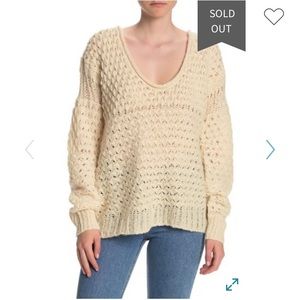 Free People Crashing Waves Pullover Knit Chunky